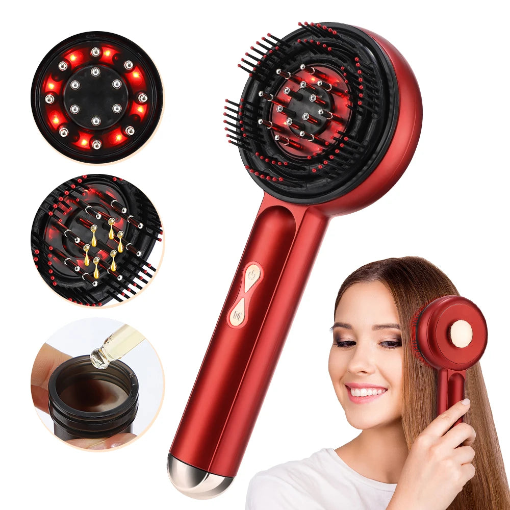 Electric Scalp Massager — Vibration & Red Light Therapy for Hair Growth